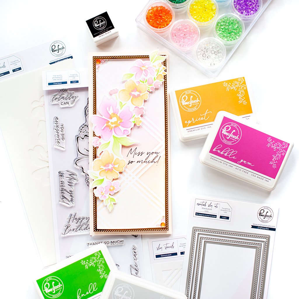Pinkfresh Studio Floral Notes stamp set - Crafty Meraki