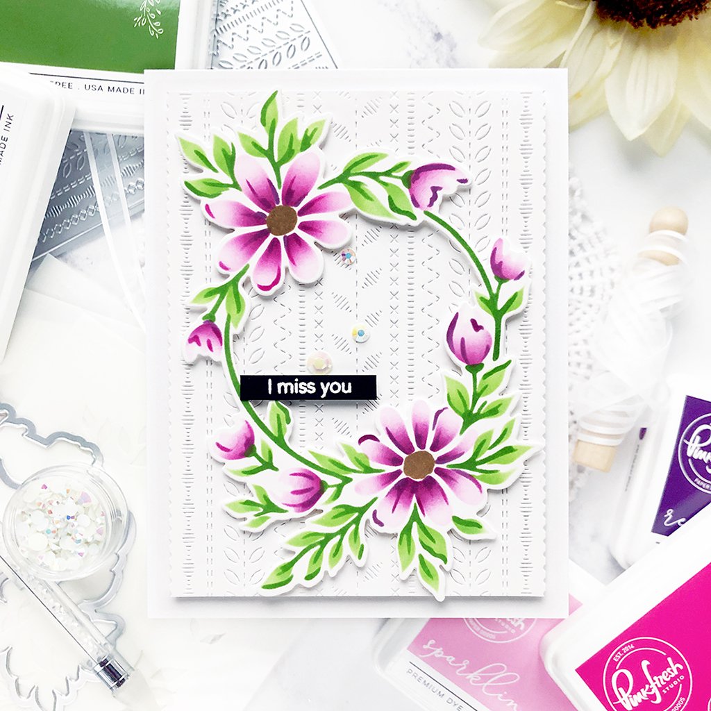 Pinkfresh Studio Daisy Wreath Die - Crafty Meraki