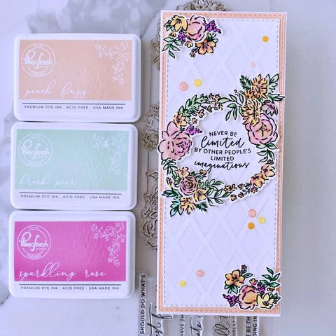 Pinkfresh Studio Painted peony stencil - Crafty Meraki