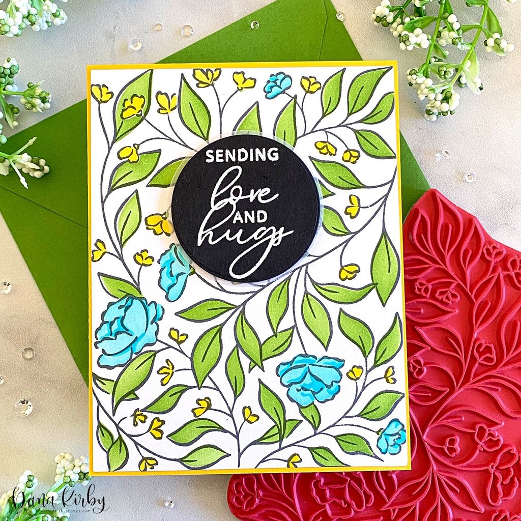 Pinkfresh Studio Sweet Blooms Coordinating Stencil - Crafty Meraki