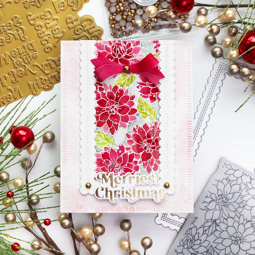 Darling Dahlias Layering Stencils - Crafty Meraki