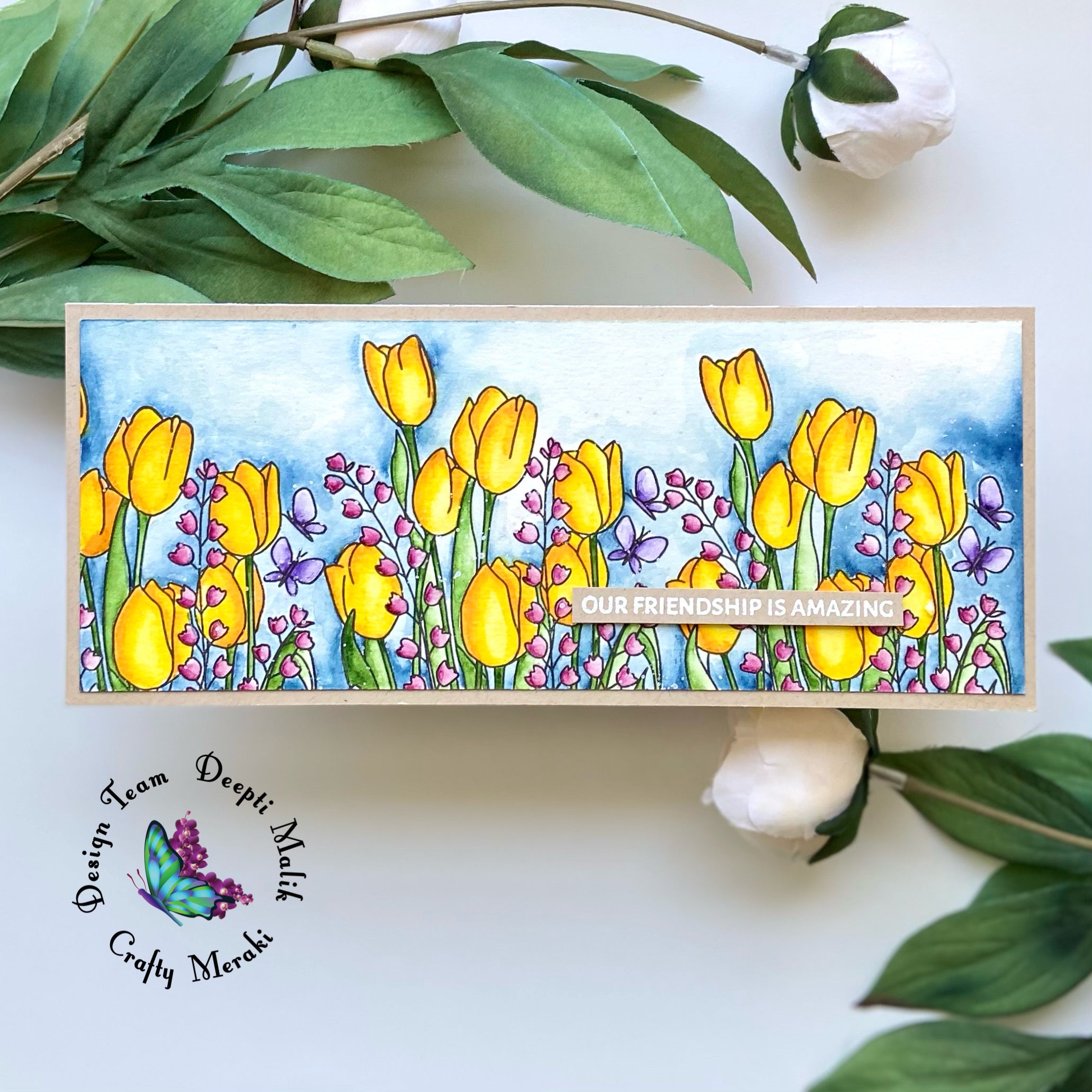 Crafty Meraki Blooming Birthday Stamp set - Crafty Meraki