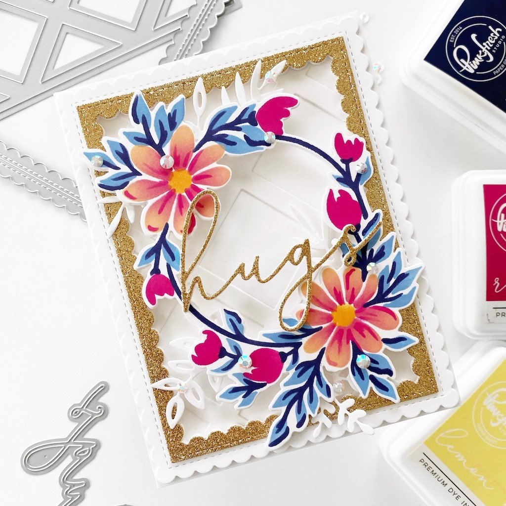 Pinkfresh Studio Daisy Wreath Die - Crafty Meraki