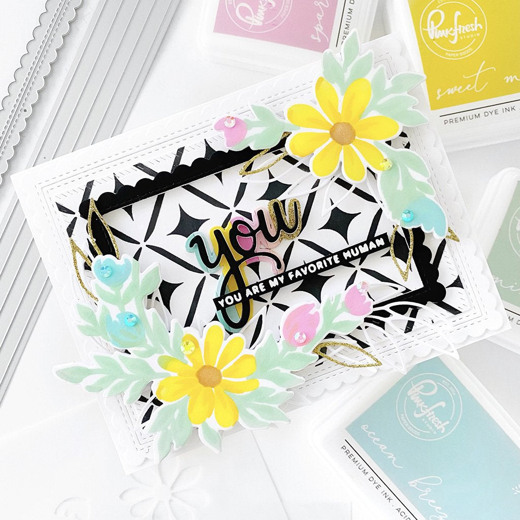Pinkfresh Studio Daisy Wreath Die - Crafty Meraki