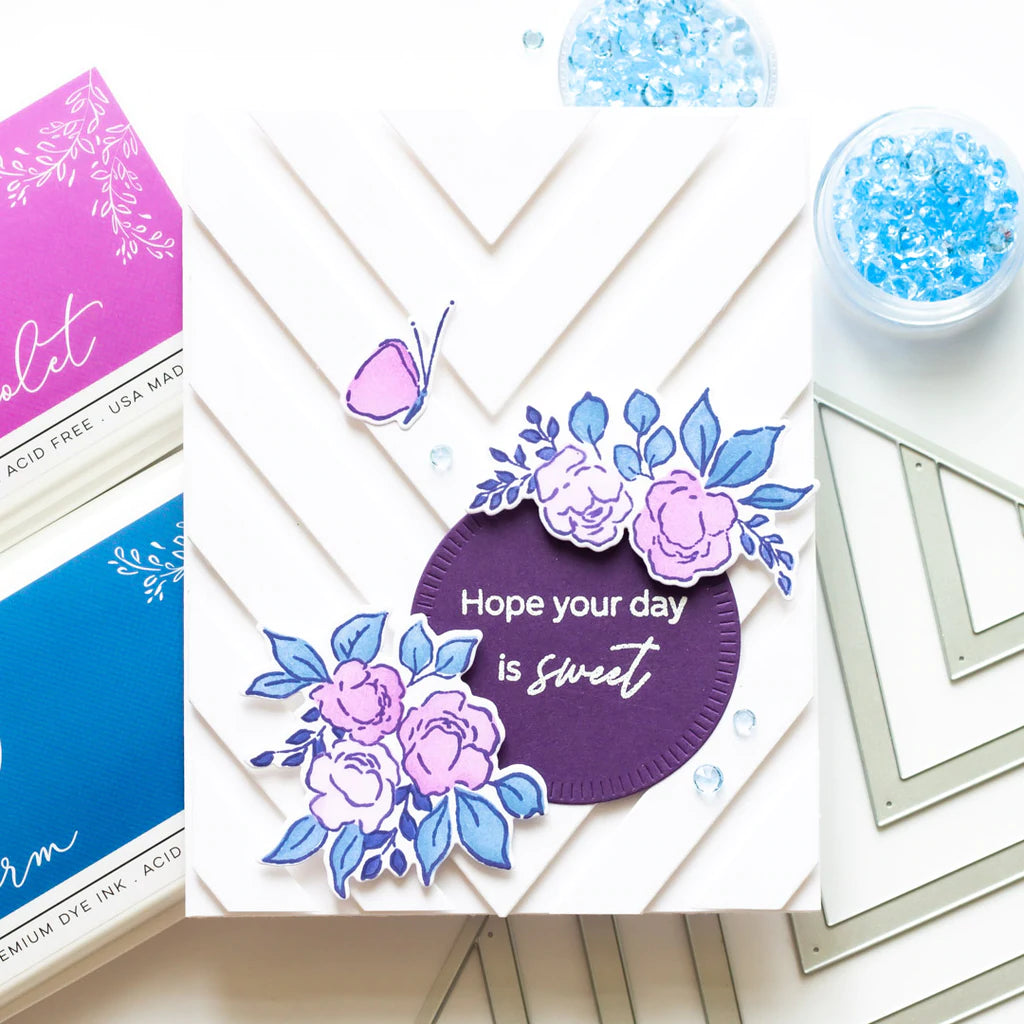 Pinkfresh Studio English garden stencil - Crafty Meraki