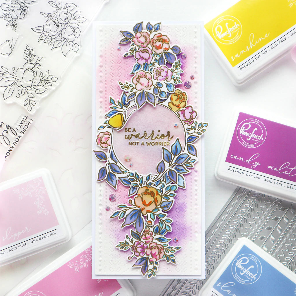 Pinkfresh Studio English garden stencil - Crafty Meraki