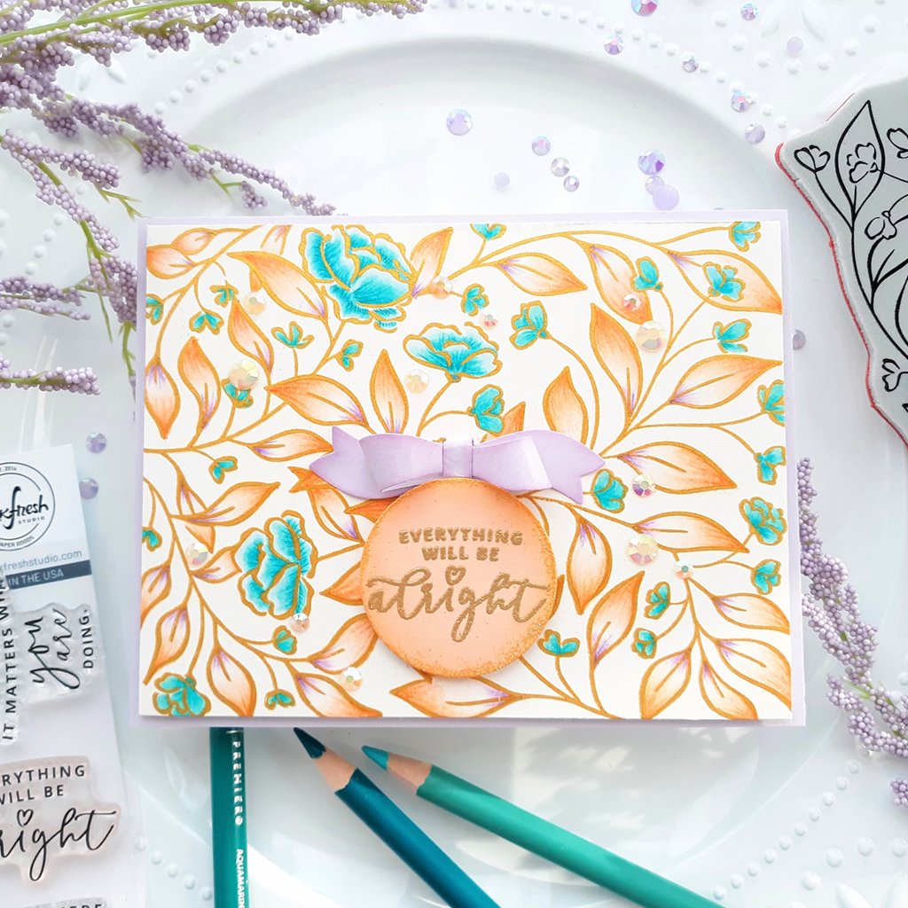 Pinkfresh Studio Sweet Blooms Coordinating Stencil - Crafty Meraki