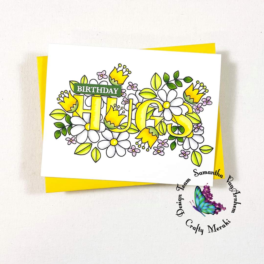 Crafty Meraki Floral Hugs stamp - Crafty Meraki