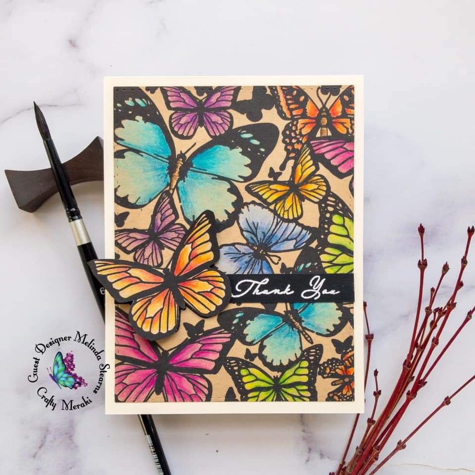 Crafty Meraki Fluttering Feathers Stamp set - Crafty Meraki