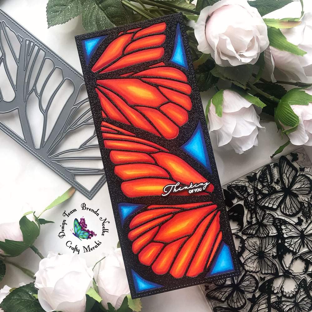 Crafty Meraki Crafty Wings Slimline die - Crafty Meraki