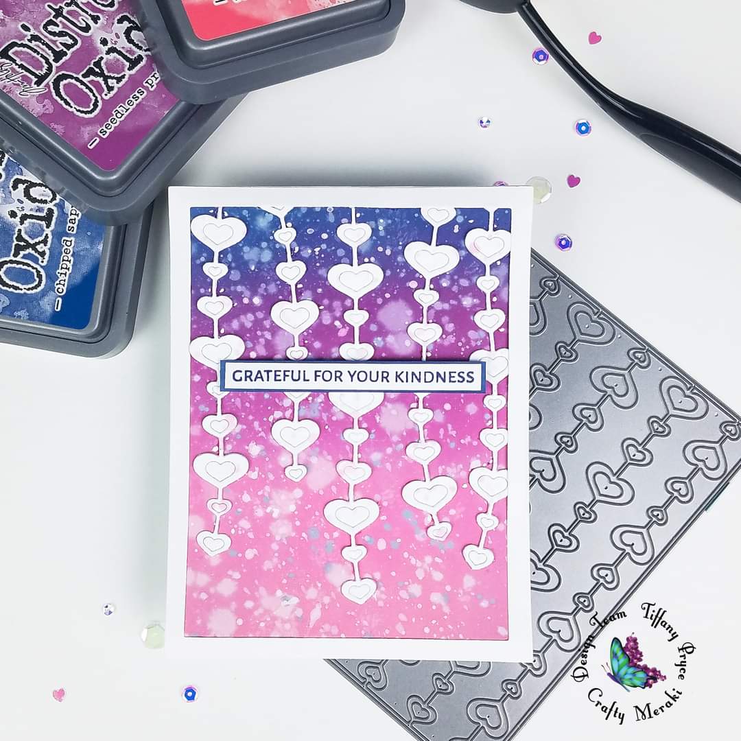 Crafty Meraki Eccentric Hearts background die - Crafty Meraki