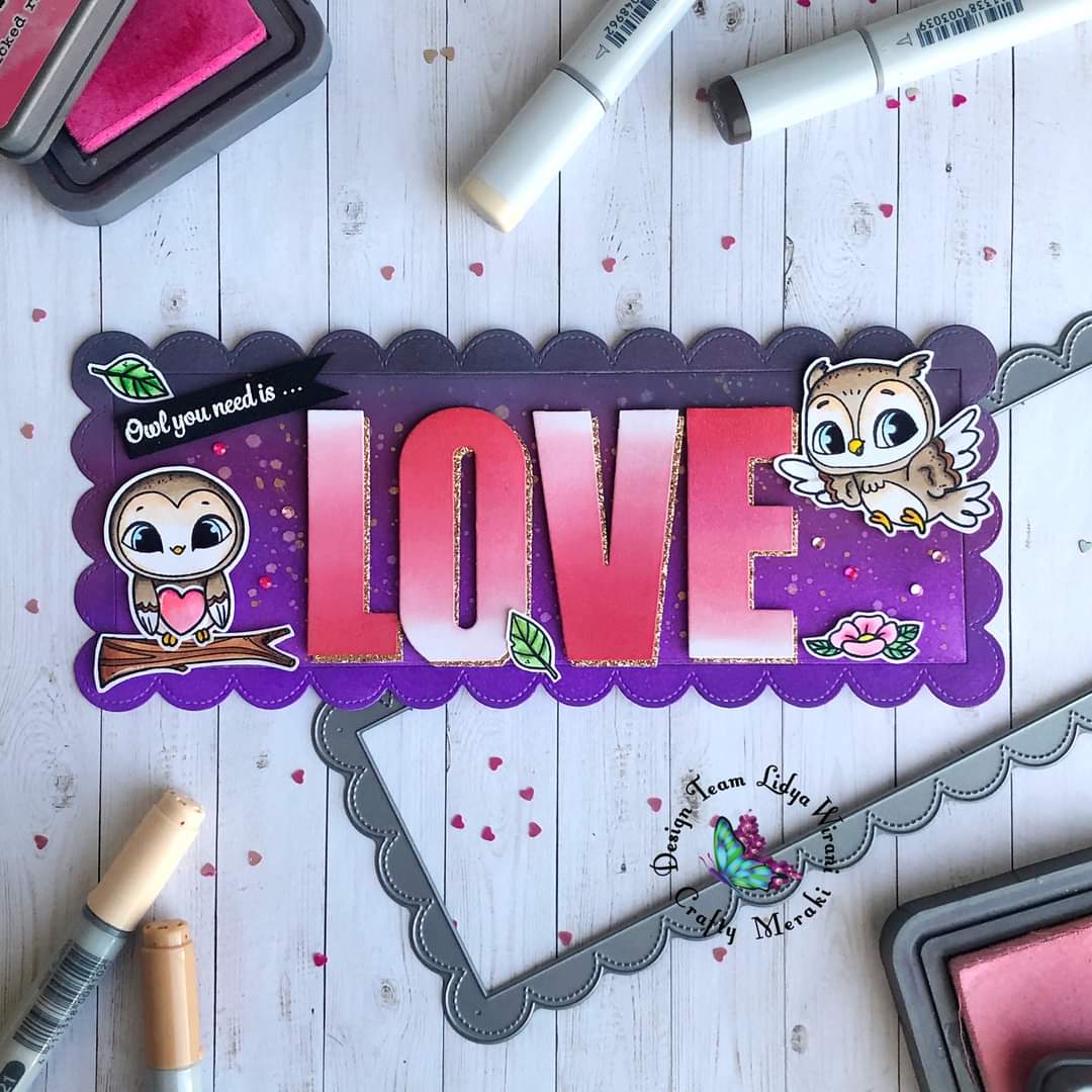 Crafty Meraki Love Slimline Tag die - Crafty Meraki