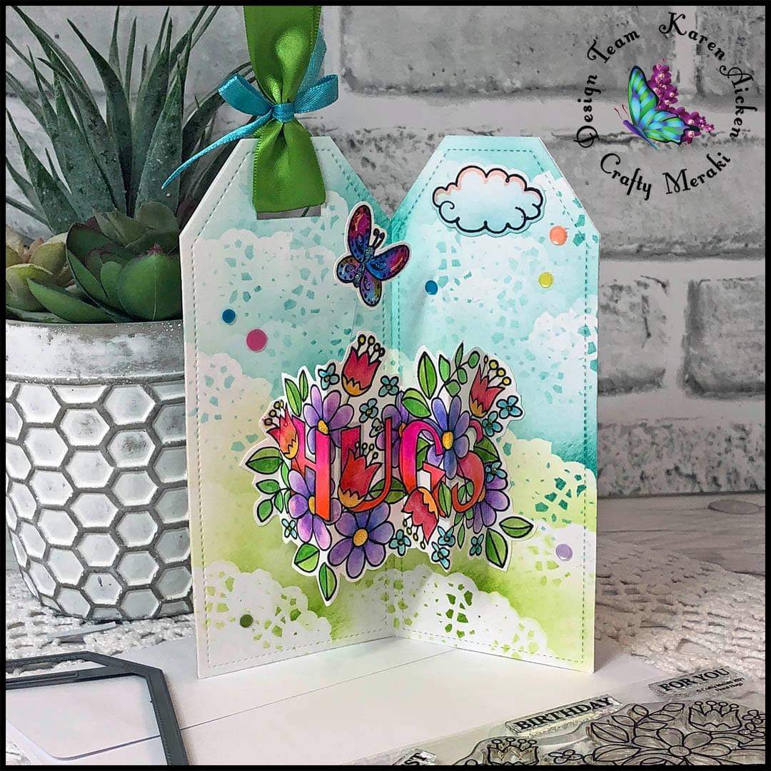 Crafty Meraki Floral Hugs stamp - Crafty Meraki