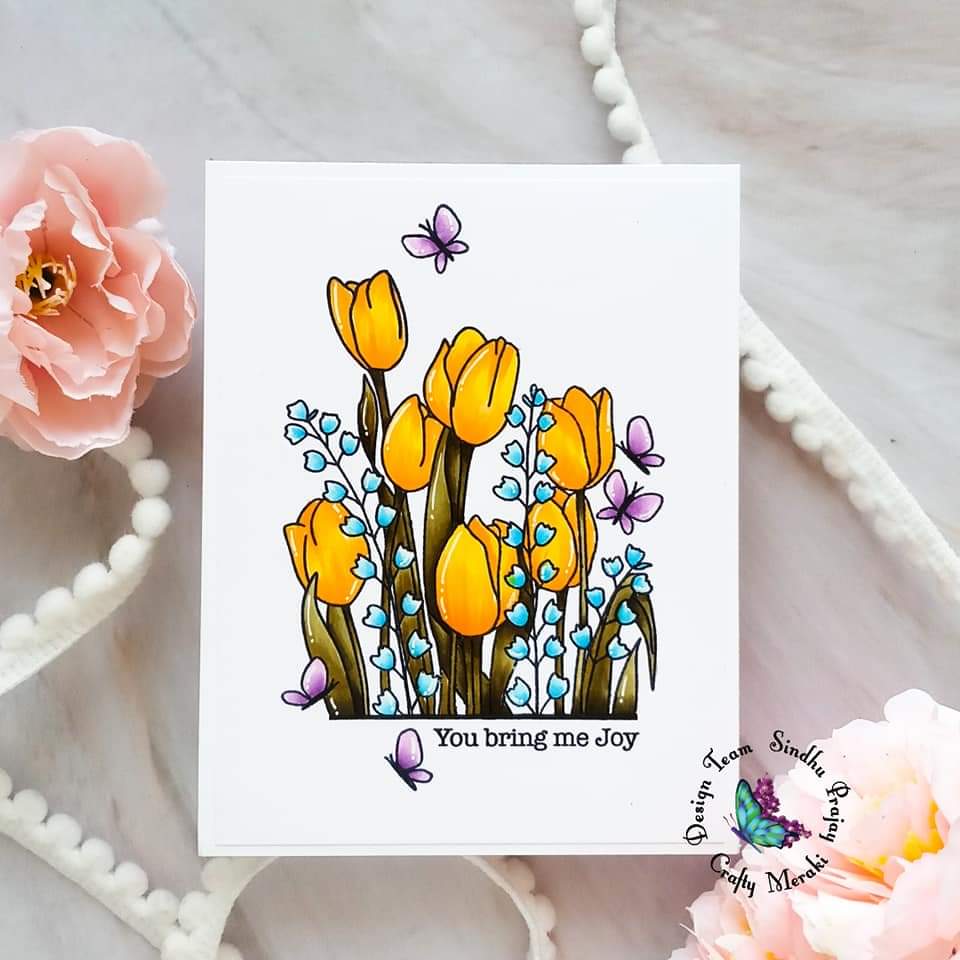 Crafty Meraki Blooming Birthday Stamp set - Crafty Meraki