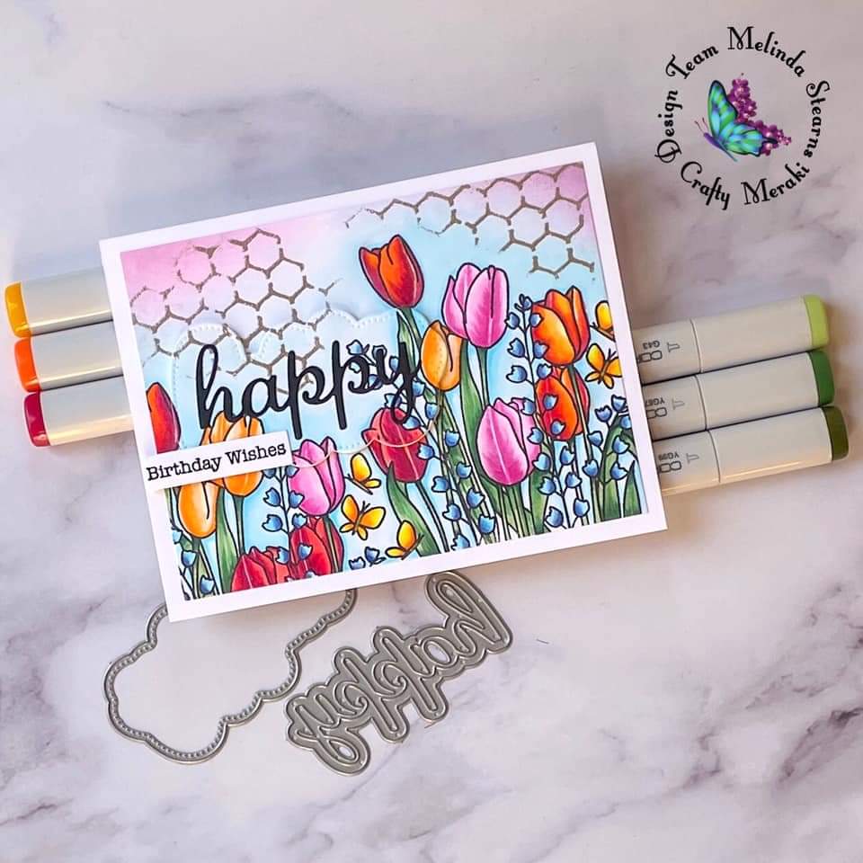 Crafty Meraki Blooming Birthday Stamp set - Crafty Meraki
