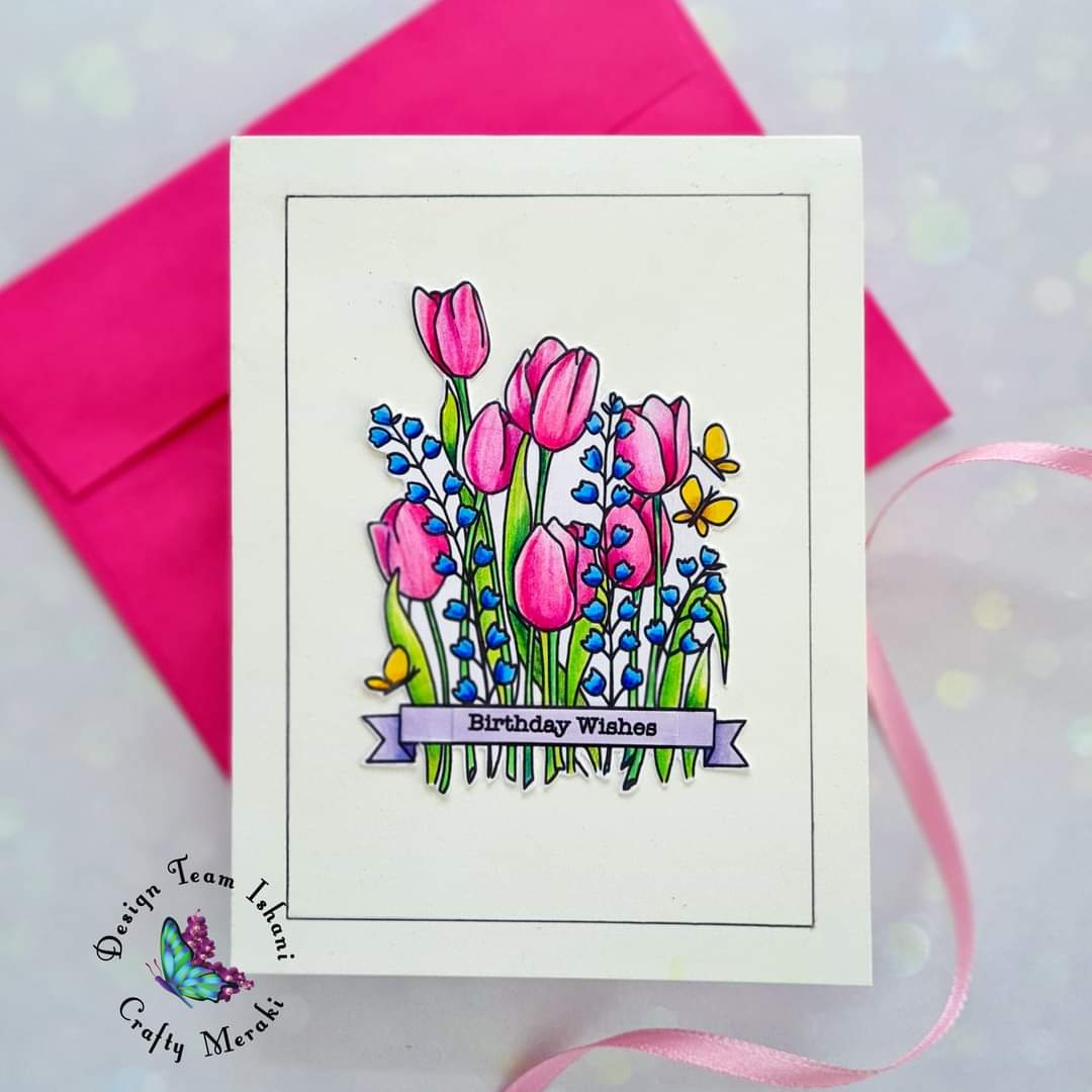 Crafty Meraki Blooming Birthday Stamp set - Crafty Meraki