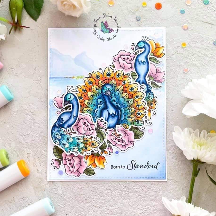 Crafty Meraki Dance in The Rain Stamp set - Crafty Meraki