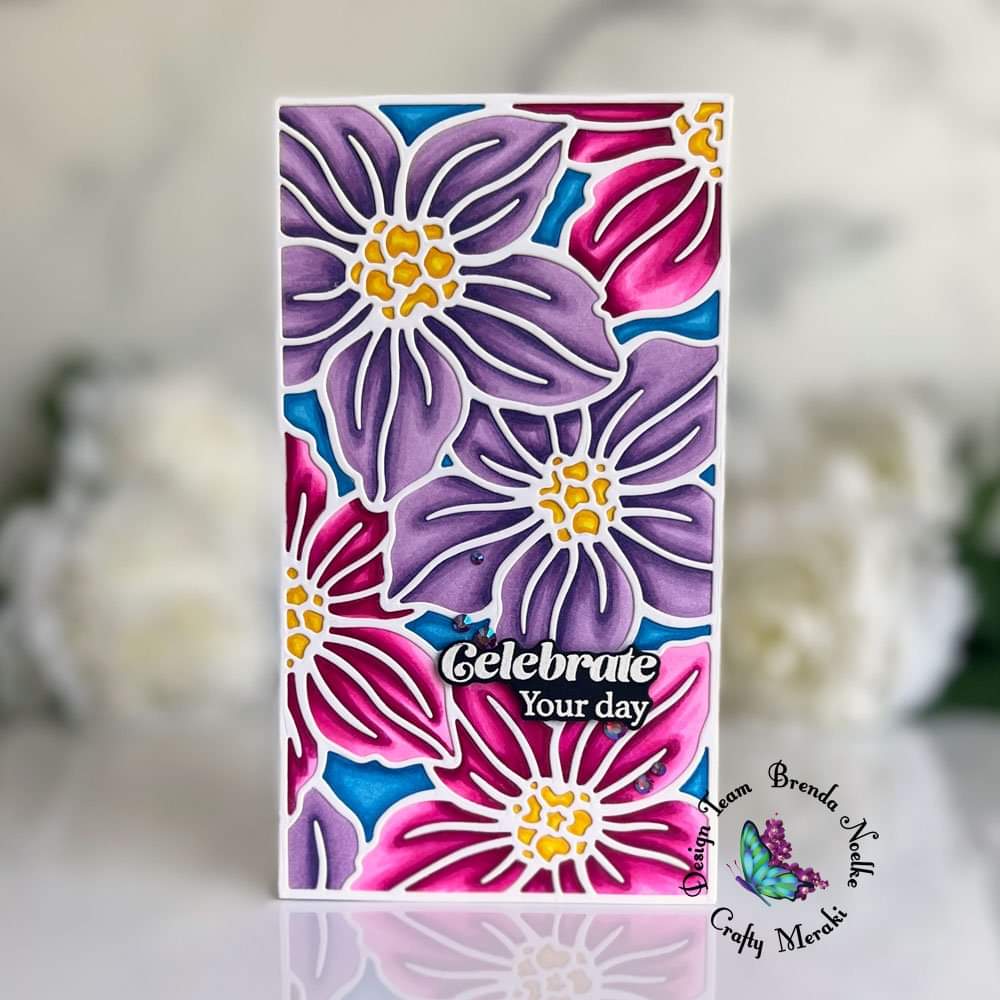Crafty Meraki Lenten Rose Mini Slimline Para-Dies - Crafty Meraki