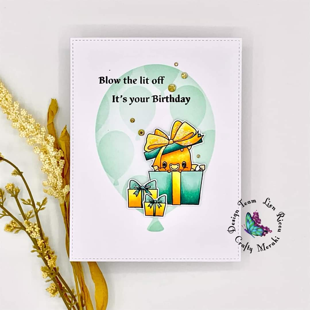 Crafty Meraki Birthday Balloons Stencil - Crafty Meraki