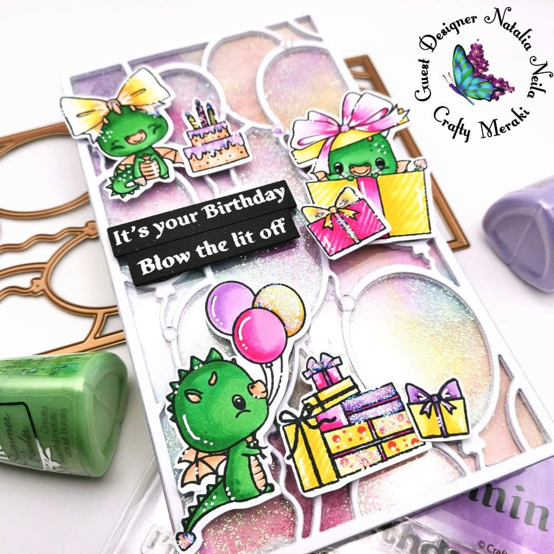 Crafty Meraki Flamin' Birthday Stamp set - Crafty Meraki