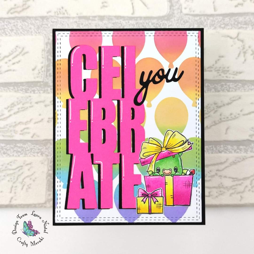 Crafty Meraki Birthday Balloons Stencil - Crafty Meraki