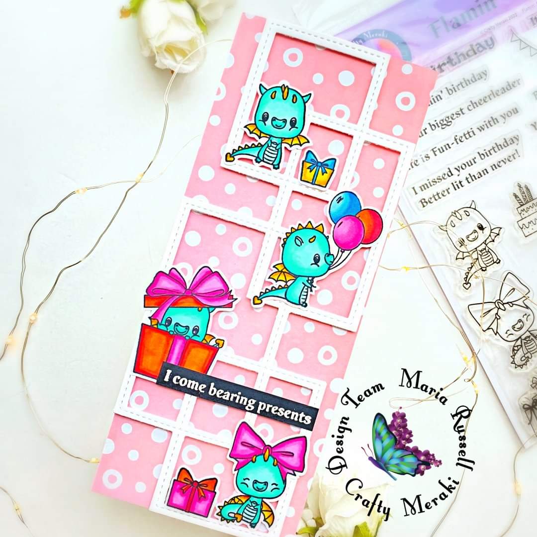 Crafty Meraki Flamin' Birthday Stamp set - Crafty Meraki