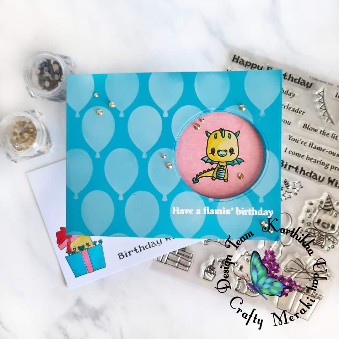 Crafty Meraki Birthday Balloons Stencil - Crafty Meraki