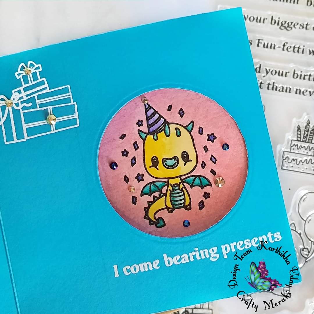 Crafty Meraki Flamin' Birthday Stamp set - Crafty Meraki