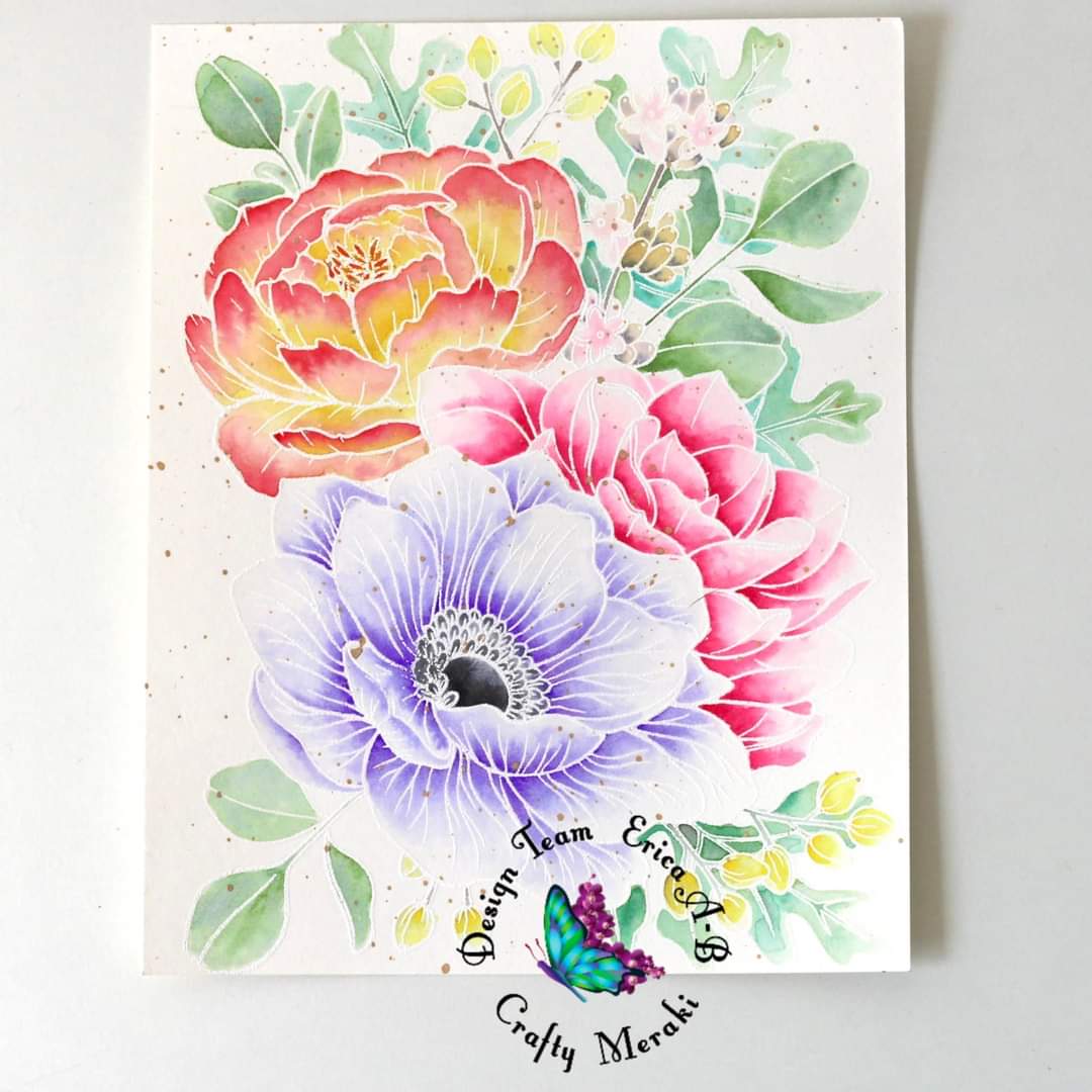 Crafty Meraki Penelope's Garden Stamp set - Crafty Meraki