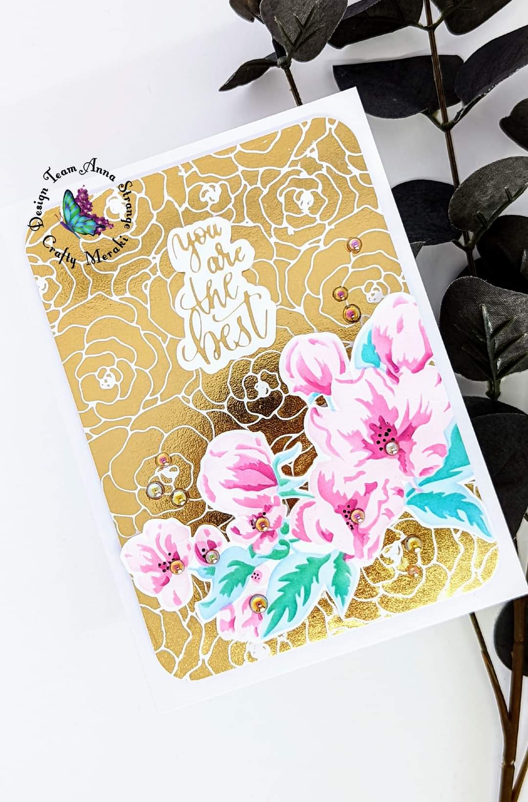 Crafty Meraki Rosy Life Hot Foil plate - Crafty Meraki