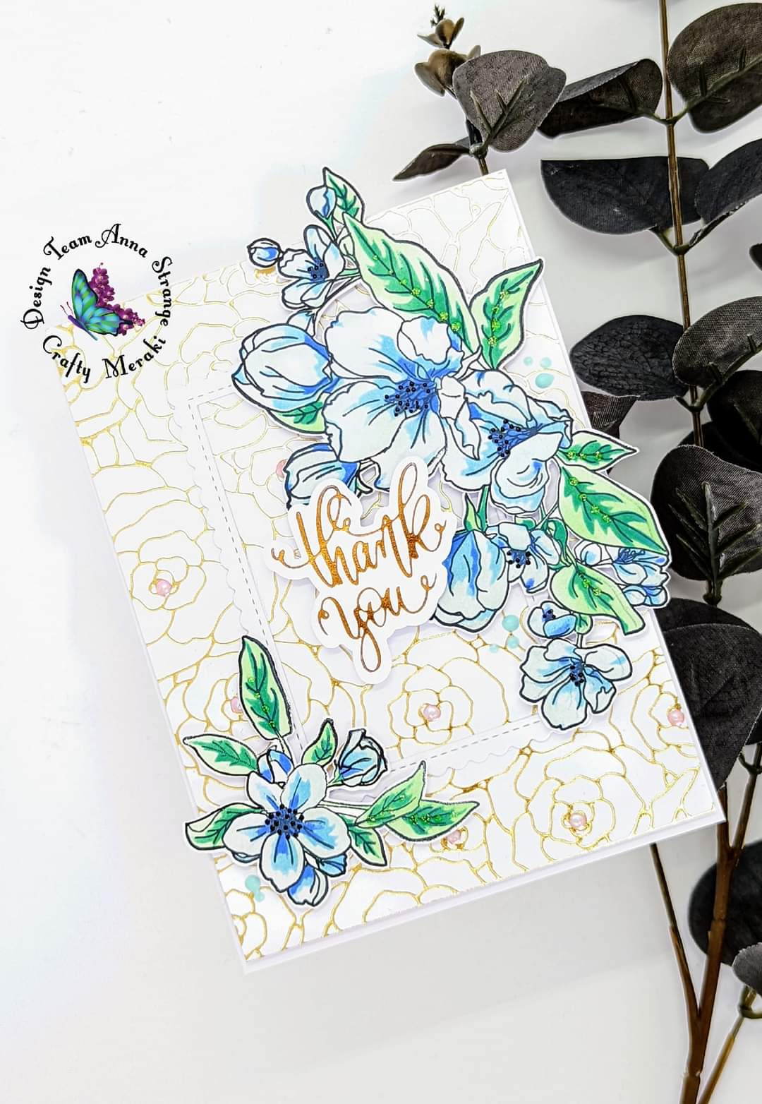 Crafty Meraki Rosy Life Hot Foil plate - Crafty Meraki