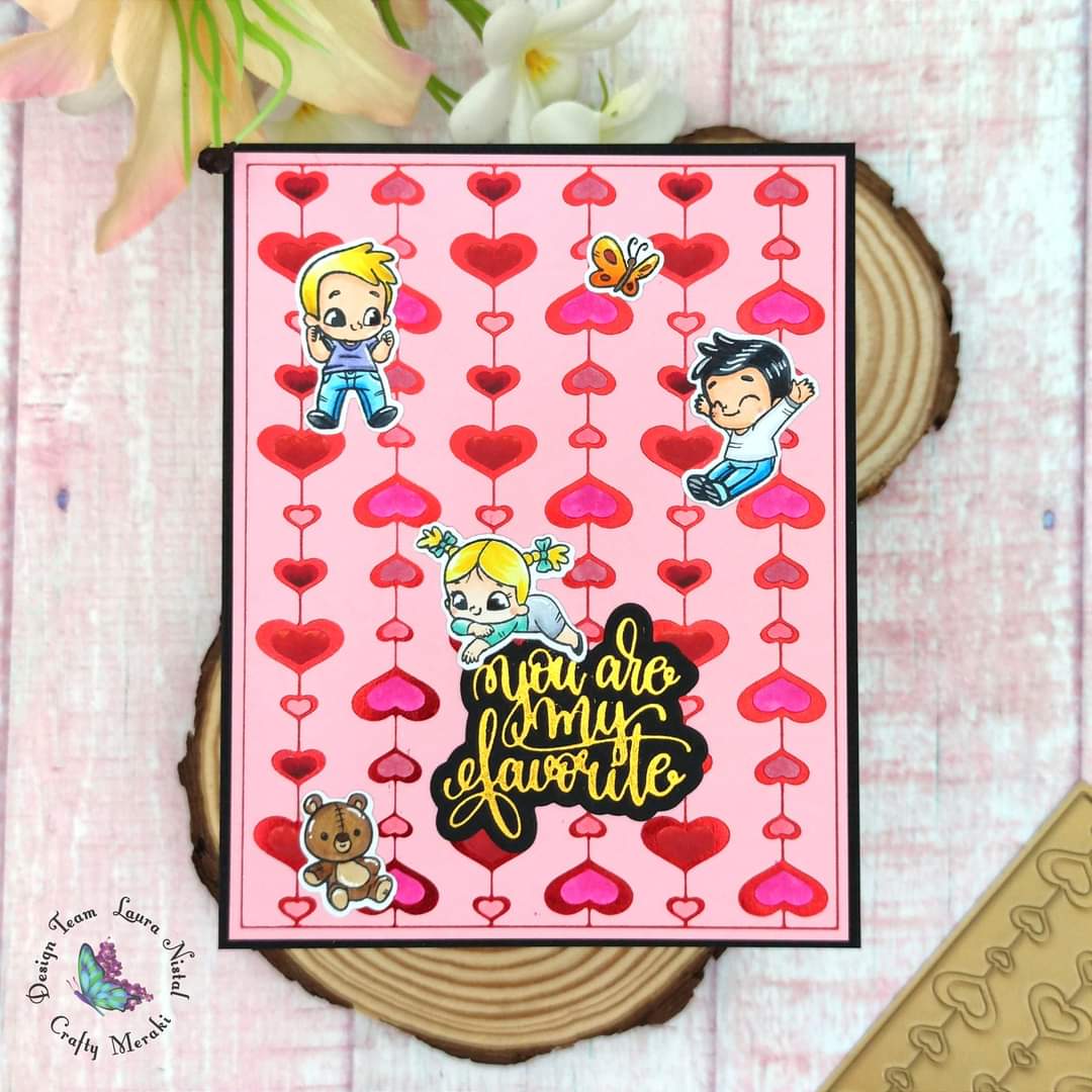 Crafty Meraki Eccentric Hearts Hot Foil - Crafty Meraki