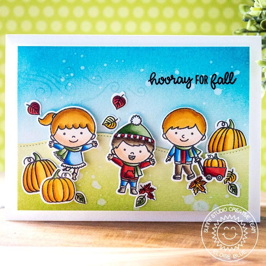 Sunny Studio Fall Kiddos Stamps - Crafty Meraki
