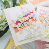 pinkfreshstudio Folk Floral Stem stencils - Crafty Meraki