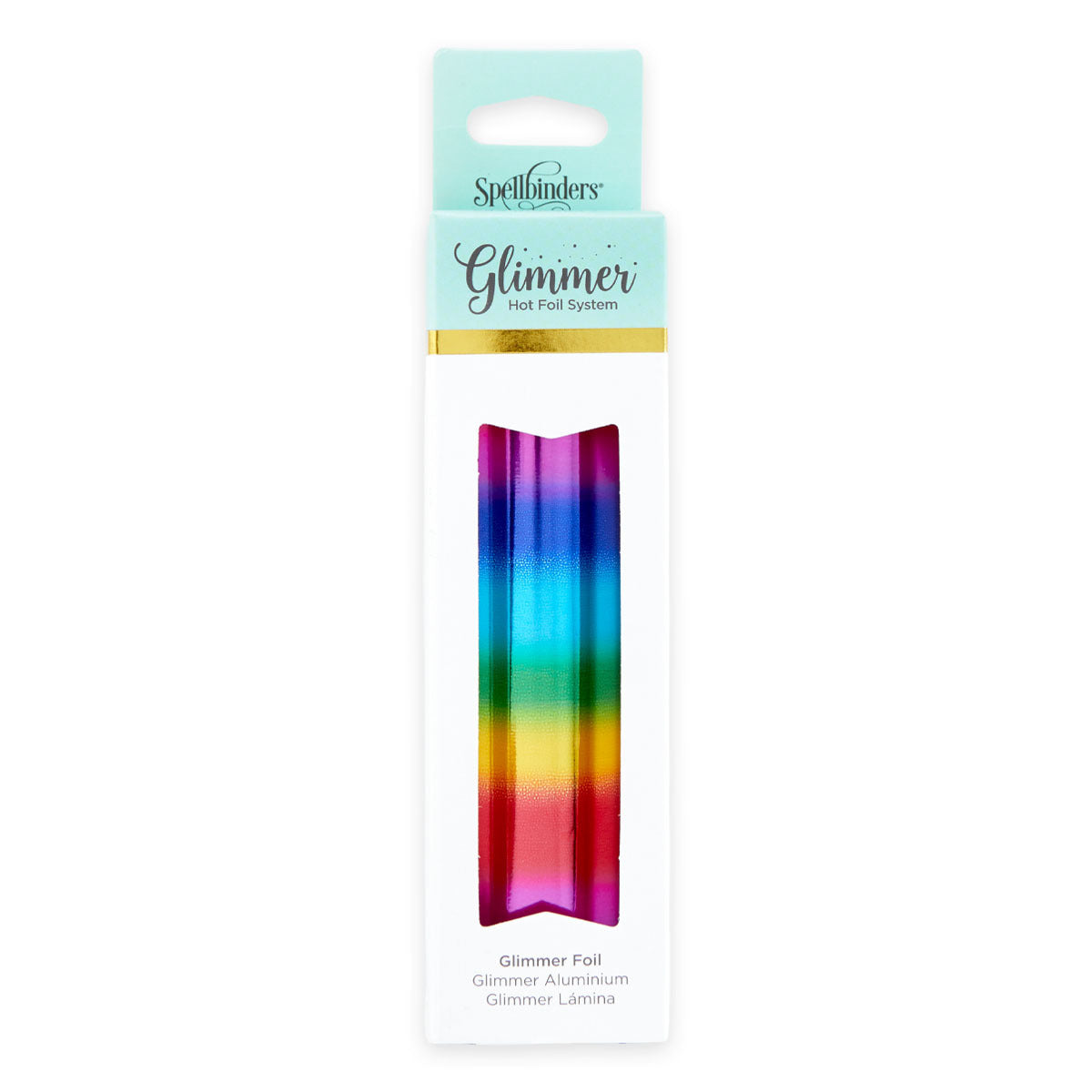 Spellbinders Glimmer Hot Foil Roll - Mini Rainbow Stripe - Crafty Meraki