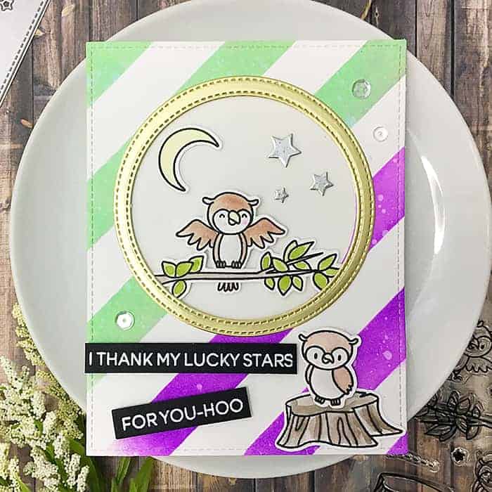 Heffy Doodle Barber Shop (Thick Diagonal Stripes) Stencil - Crafty Meraki