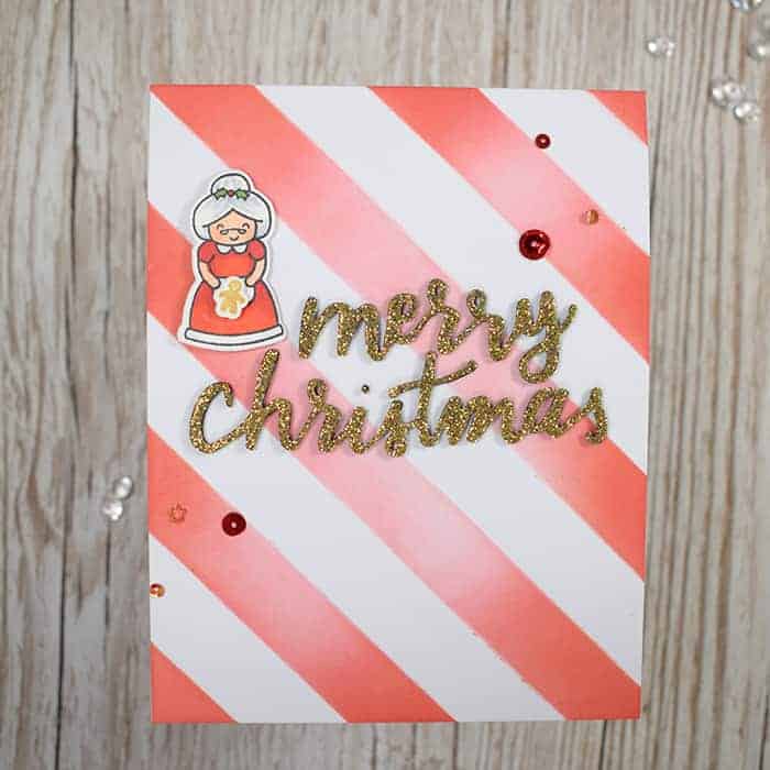 Heffy Doodle Barber Shop (Thick Diagonal Stripes) Stencil - Crafty Meraki