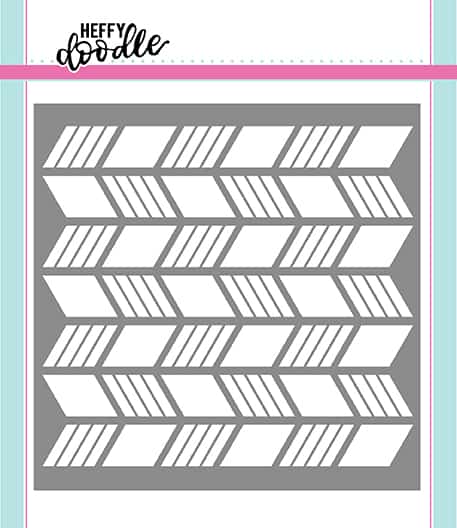 Heffy Doodle Slants Vs Rhombies Stencil - Crafty Meraki