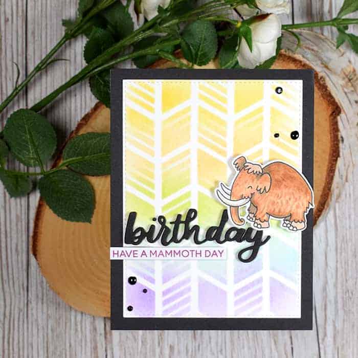 Heffy Doodle Slants Vs Rhombies Stencil - Crafty Meraki