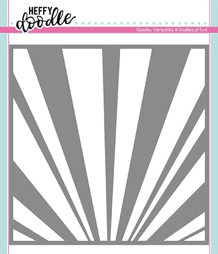 Heffy Doodle Rays The Roof Stencil - Crafty Meraki