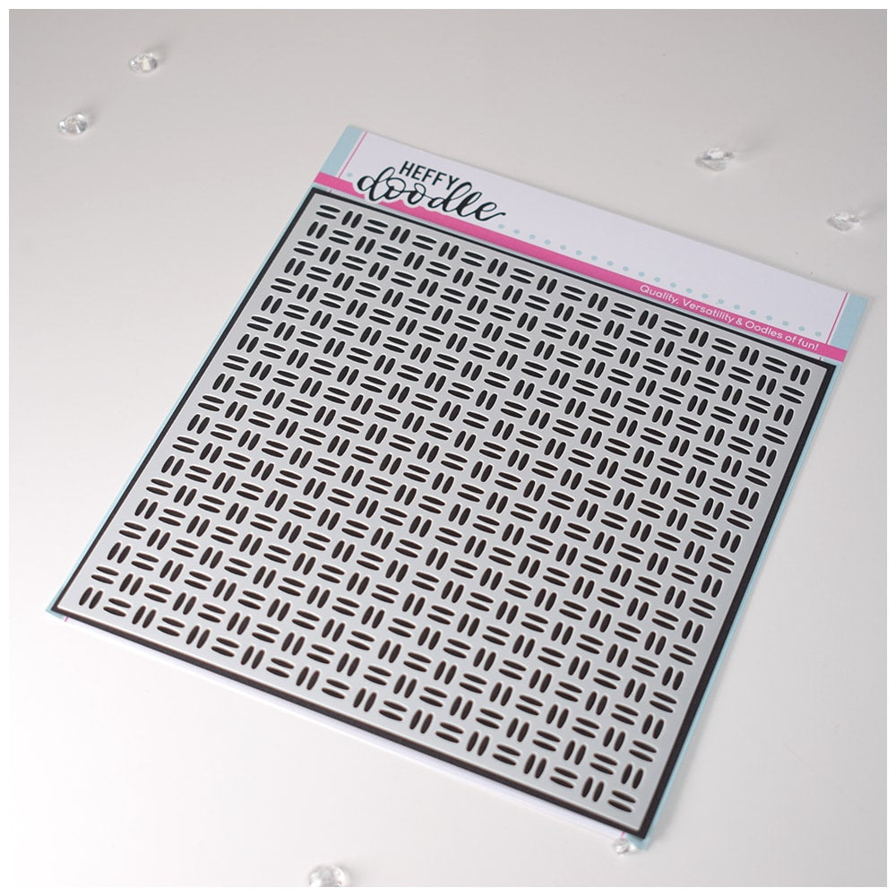 Heffy Doodle Wonderfully Woven Stencil - Crafty Meraki