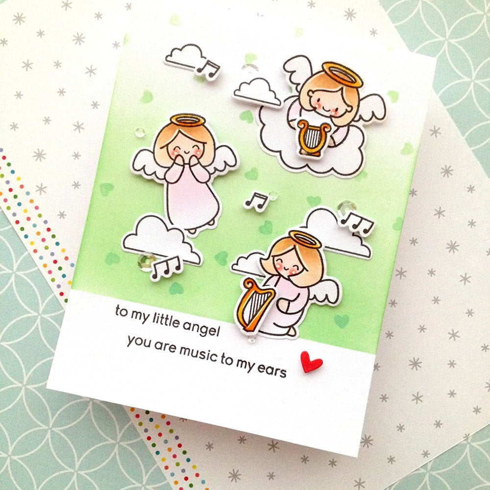 Heffy Doodle Confetti Hearts Stencil - Crafty Meraki