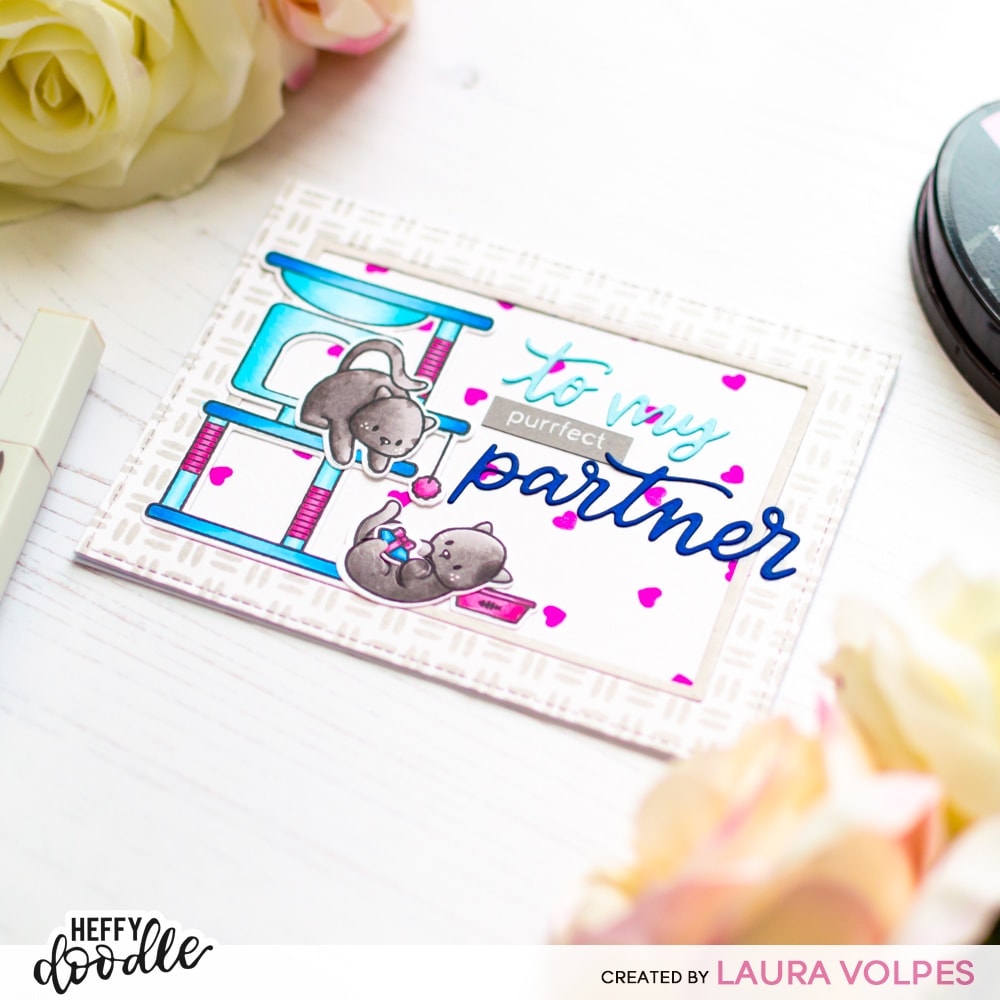 Heffy Doodle Confetti Hearts Stencil - Crafty Meraki