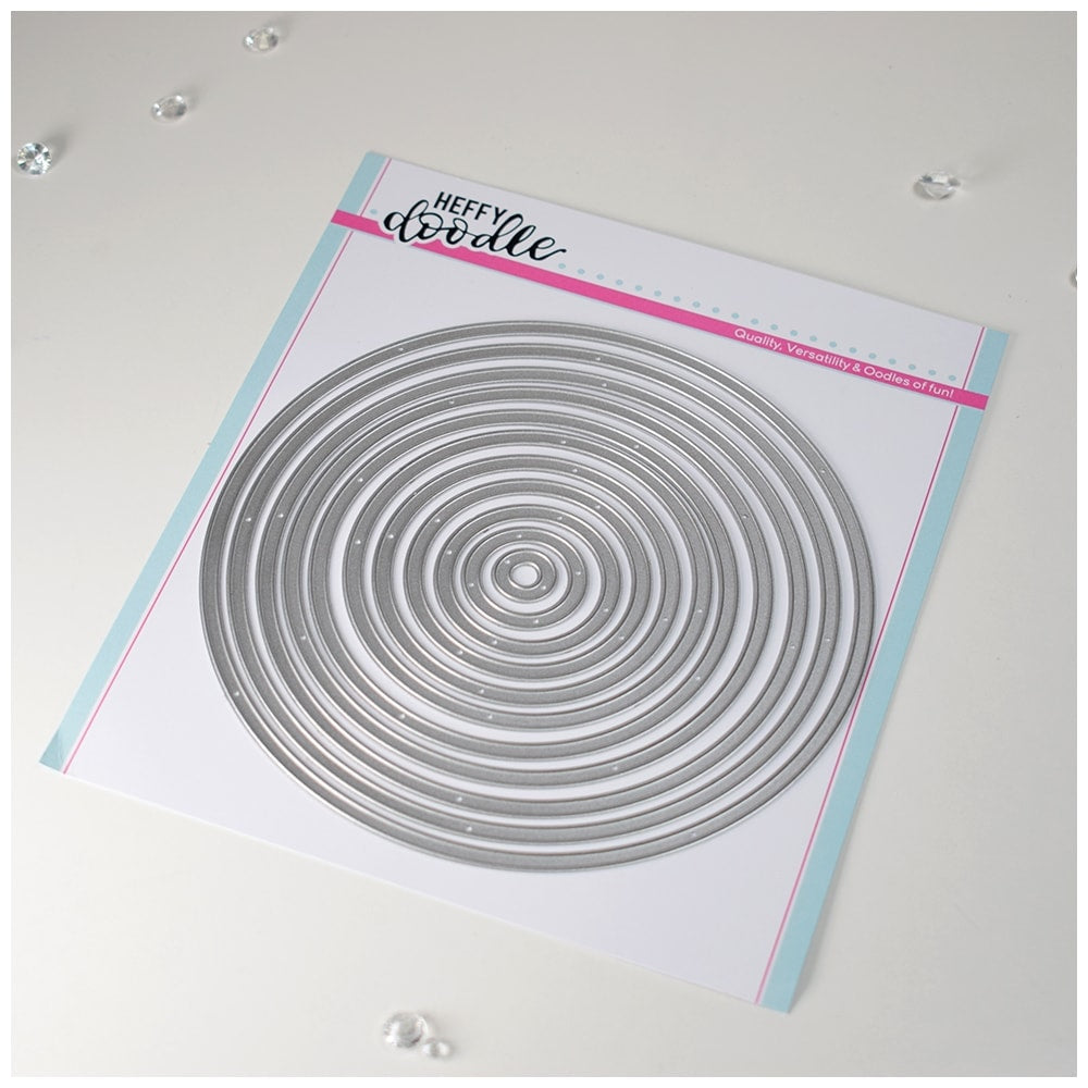 Heffy Doodle Skinny Circle Frames Dies - Crafty Meraki