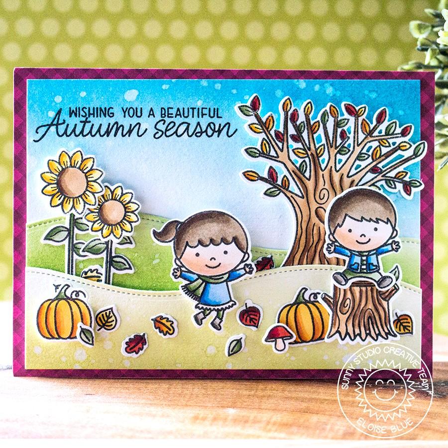 Sunny Studio Fall Kiddos Stamps - Crafty Meraki
