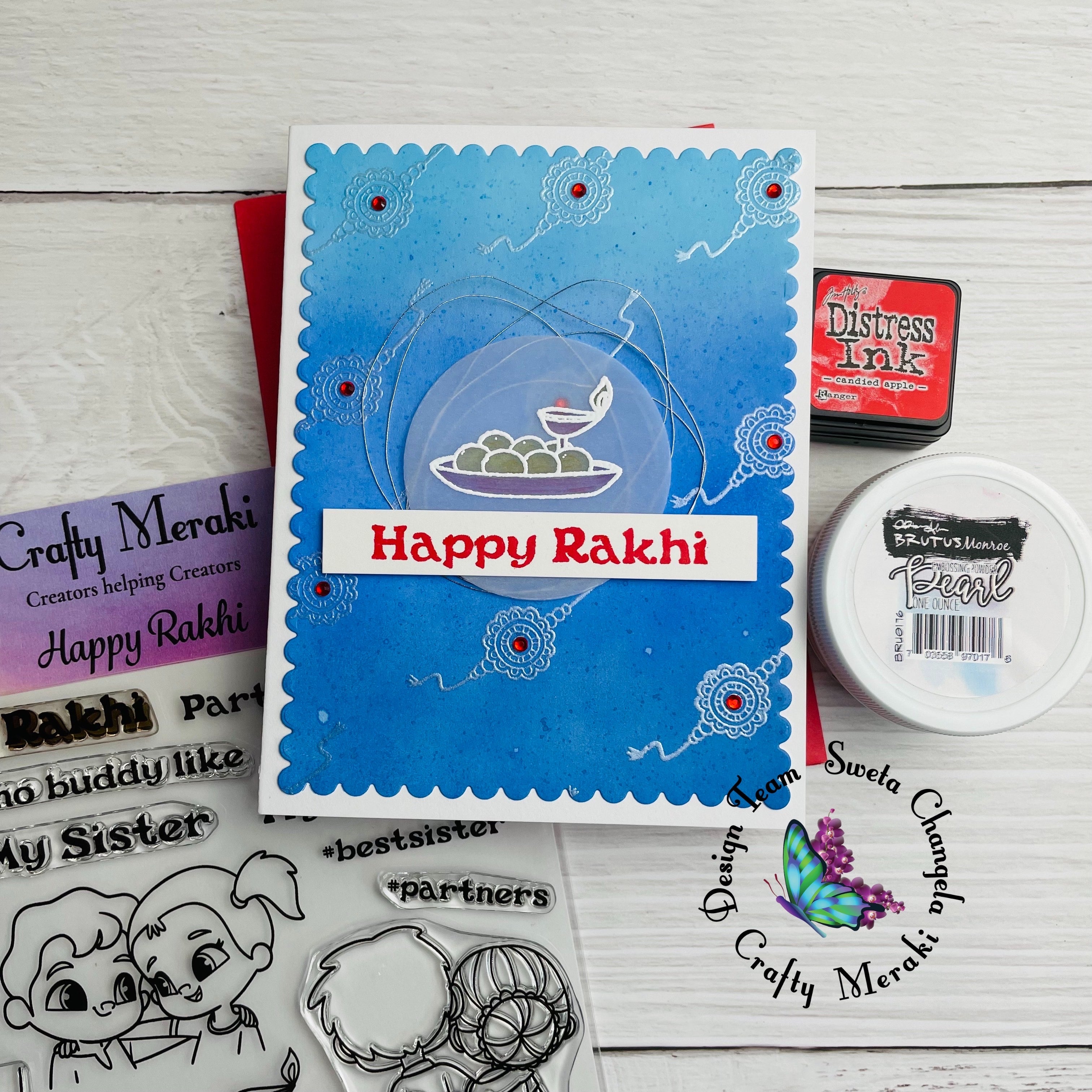 Crafty Meraki Happy Rakhi stamp set - Crafty Meraki