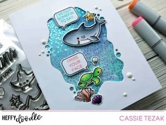Heffy Doodle Whatcha Sayin' Clear Stamp Set - Crafty Meraki