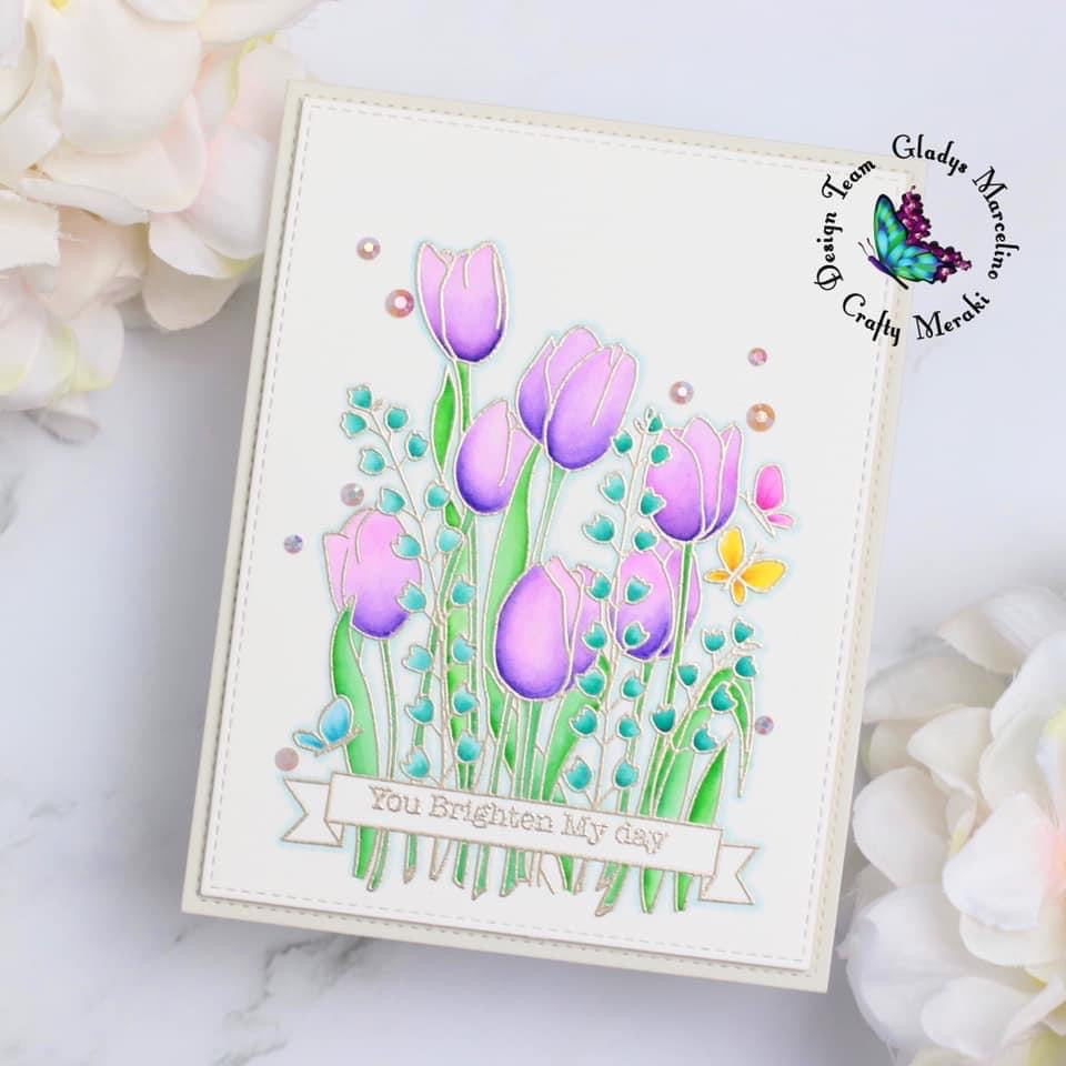 Crafty Meraki Blooming Birthday Stamp set - Crafty Meraki