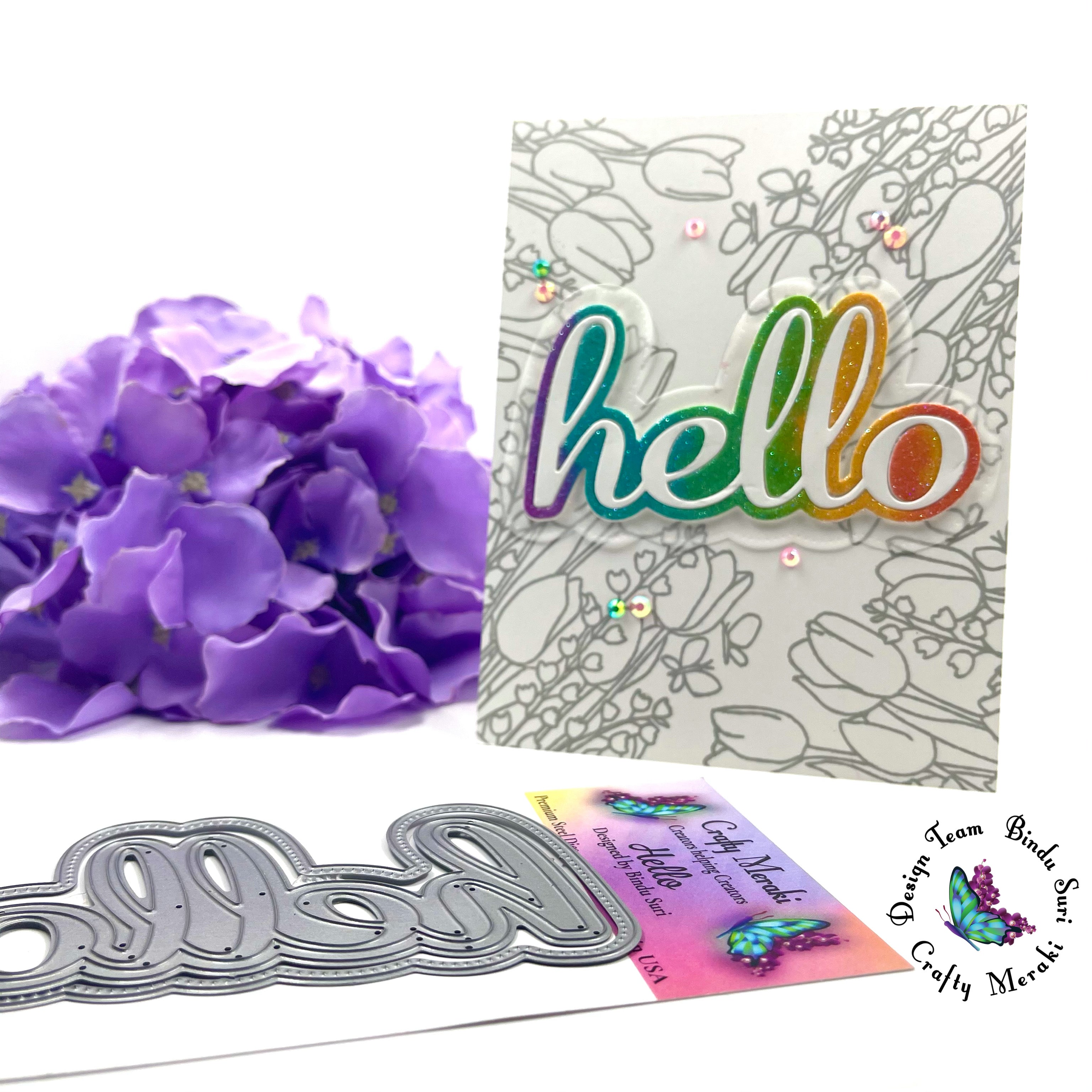 Crafty Meraki Blooming Birthday Stamp set - Crafty Meraki