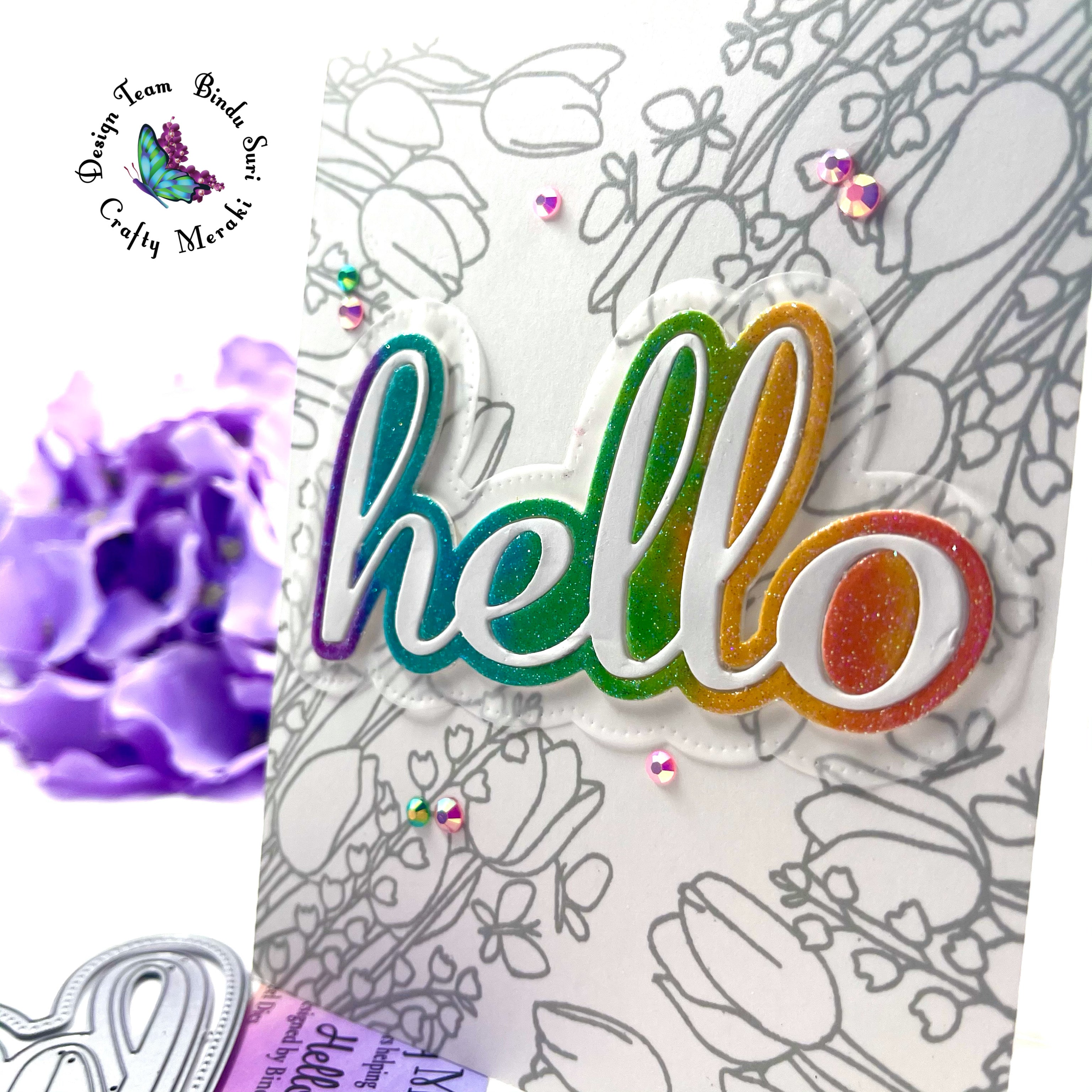 Crafty Meraki Blooming Birthday Stamp set - Crafty Meraki